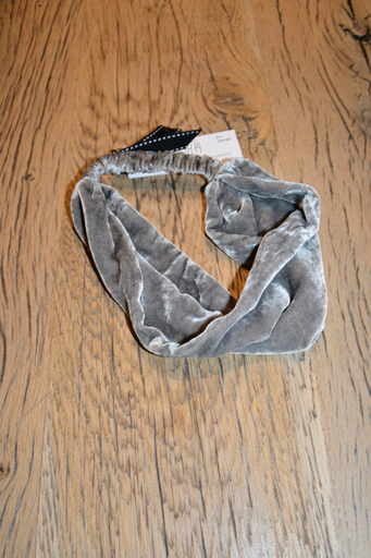 Bandeau argenté en velours